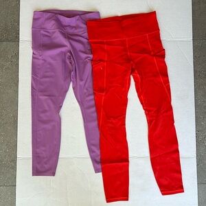 Athleta running tights - 2 pair